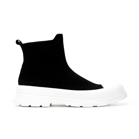 Breathable Soft Knit Boot Trendy Casual Sneakers Size 8.5 🌴✌️ - Picture 3 of 10